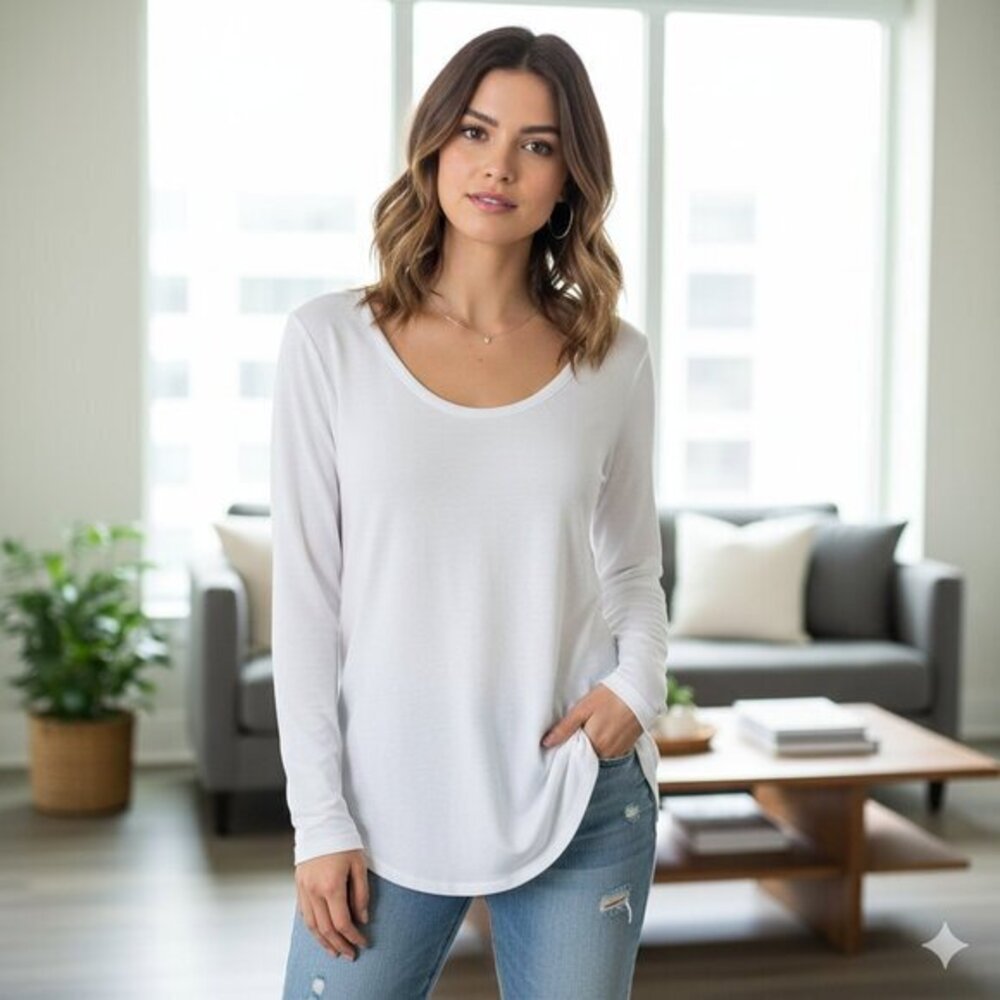 Aritzia Wilfred Free Baume Baseball T-shirt White Size XS Neutral minimalist
